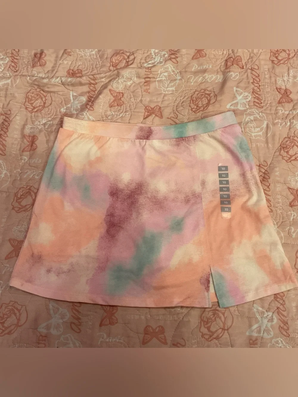Carter's Girls Pastel Tie-Dye Skort Size 10 New